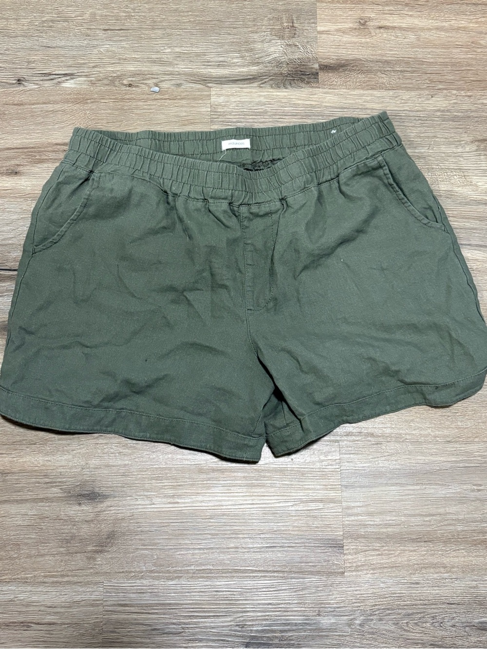 Maurices Olive Green Drawstring Waist Casual Shorts